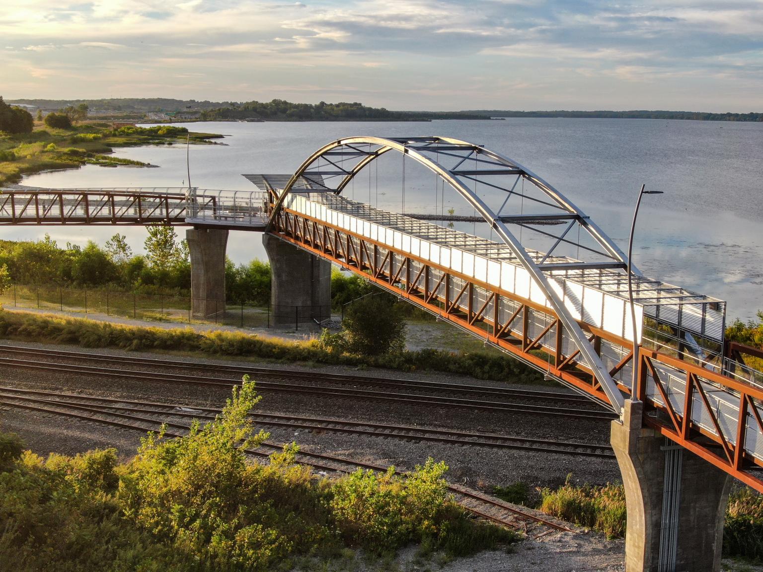 Onondaga Lake Canalways Trail Bridge: Syracuse, New York