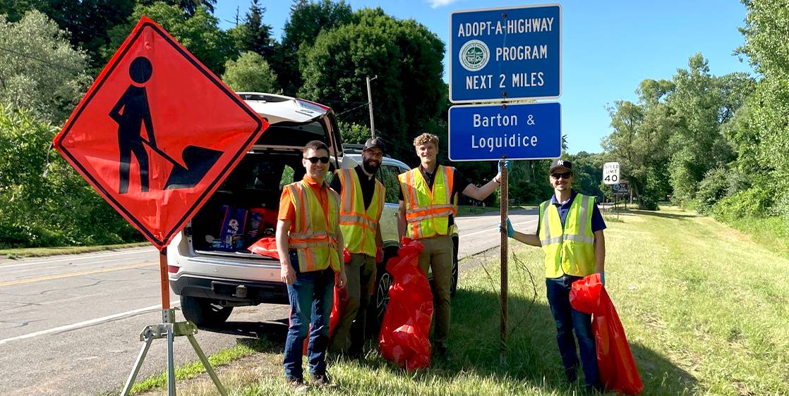 Roadside clean-ups are very popular at B&L. 