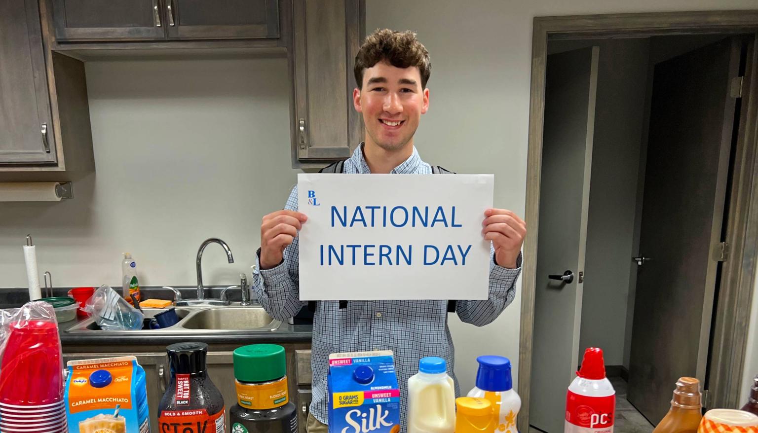 Celebrating National Intern Day with a coffee bar! 