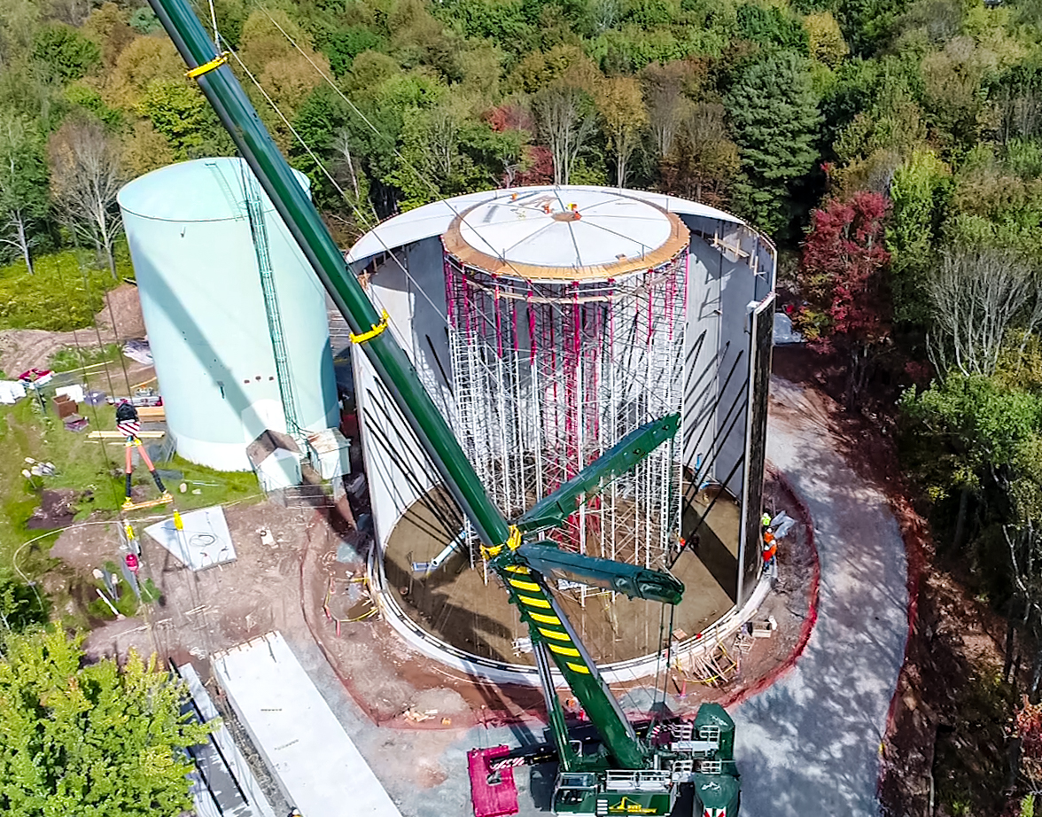 Water Tower Construction: Monticello, New York