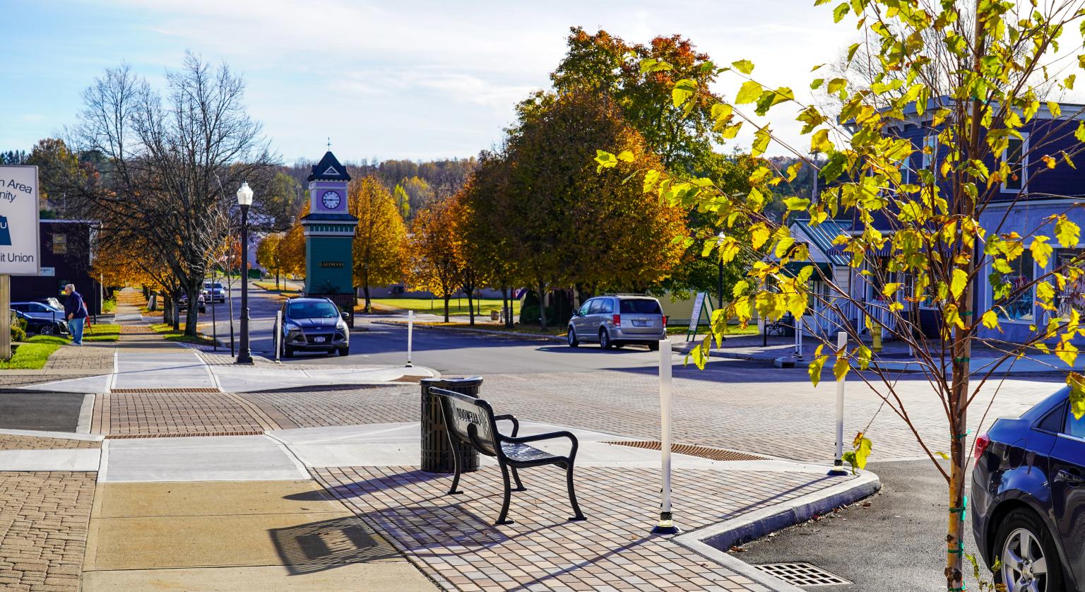 Lakewood Streetscape; Lakewood, New York