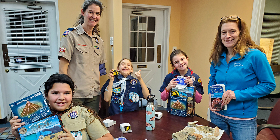 We enjoy partnering with local groups to help with STEM education!