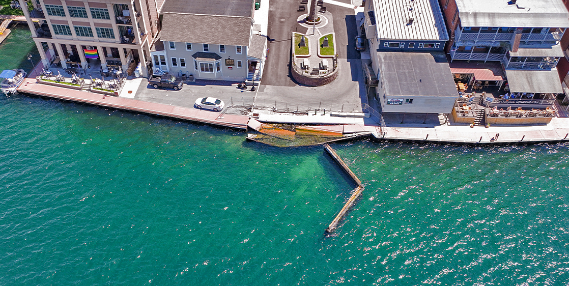 BEFORE: Damaged Village Dock